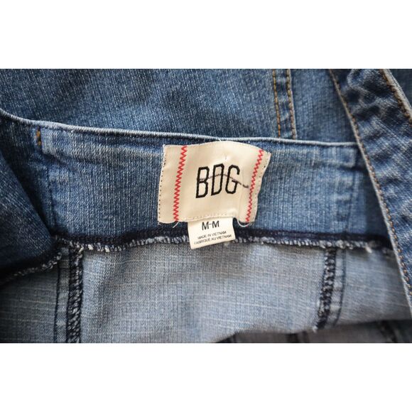 BDG Urban Outfitters Women's Sz M Blue Isla Denim Button-Front Shift Mini Dress - Picture 3 of 11